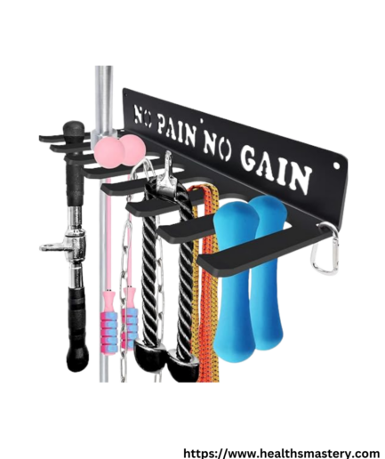 Multi-Purpose Gym Gear Wall Hanger with 8 Hooks