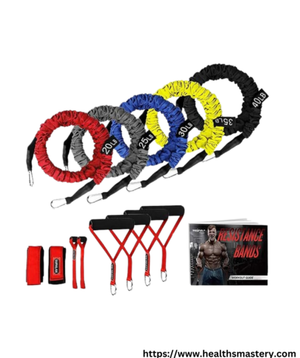 Get Fit with SUPALAK: Durable 15-Piece Exercise Elastic Bands Set