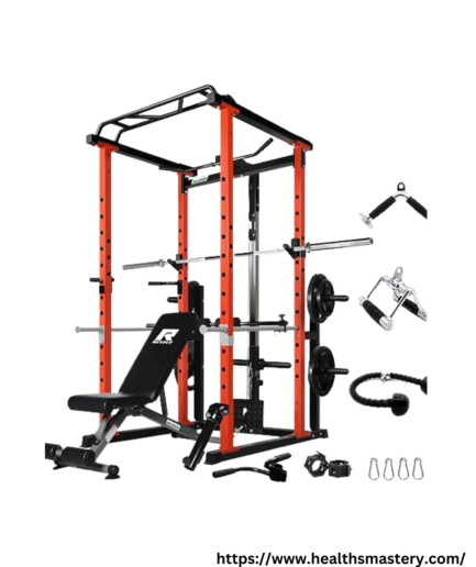 RitFit Power Cage: 1000LB Squat Rack with Accessories