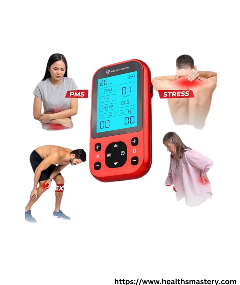 Electronic EMS Massager: Pro TENS Unit for Shock Therapy